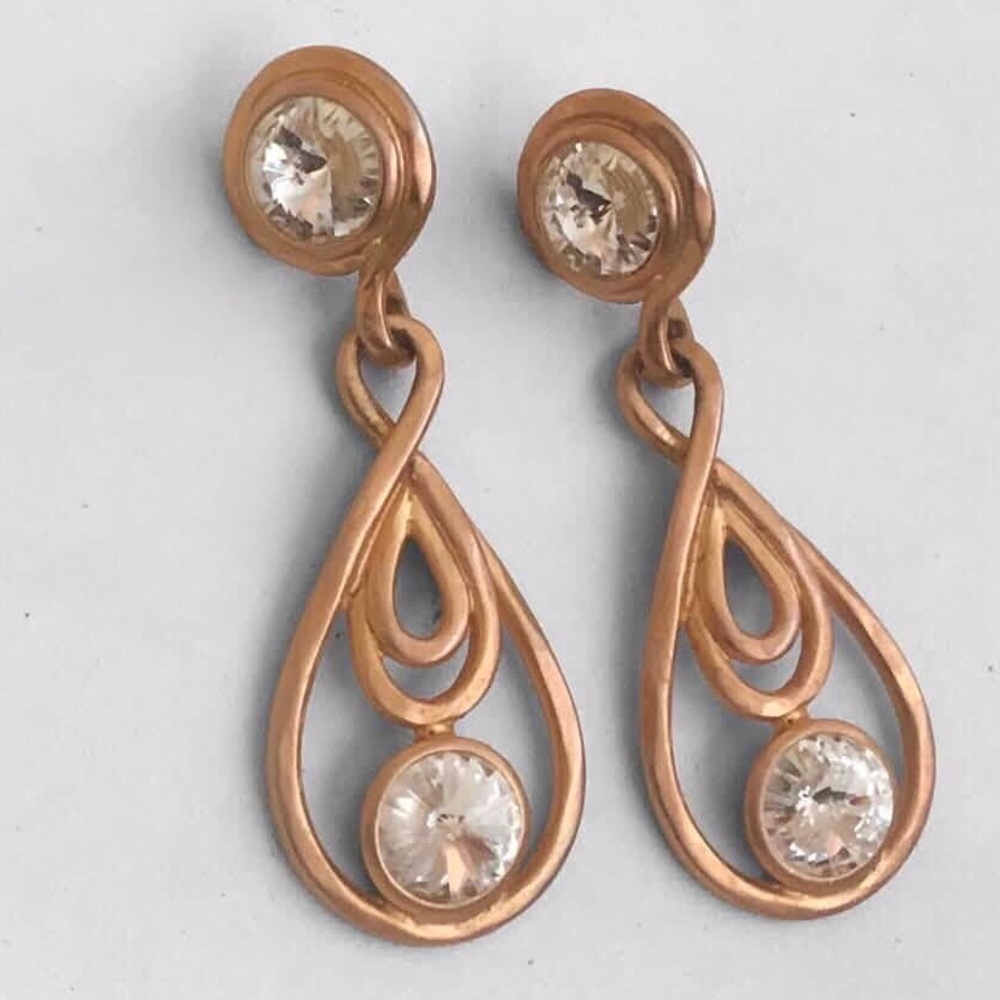 Bijoux Designs New York Runway Rhinestone Pierced Earrings